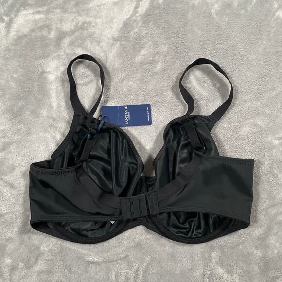 Fantasie Smoothing Bra Womens US 36GG Black Underwire Supportive Adjustable New - Picture 2 of 8